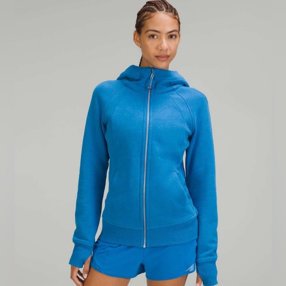 Lululemon Scuba Full Zip Hoodie
Color: PLHT - Heathered Poolside
NWT
Size: 6